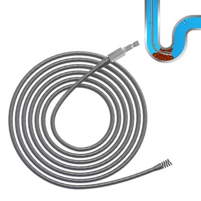 Rohrreinigungsspirale,ø 6mm,Abflussreiniger Spirale, Reinigungsspirale mit El...