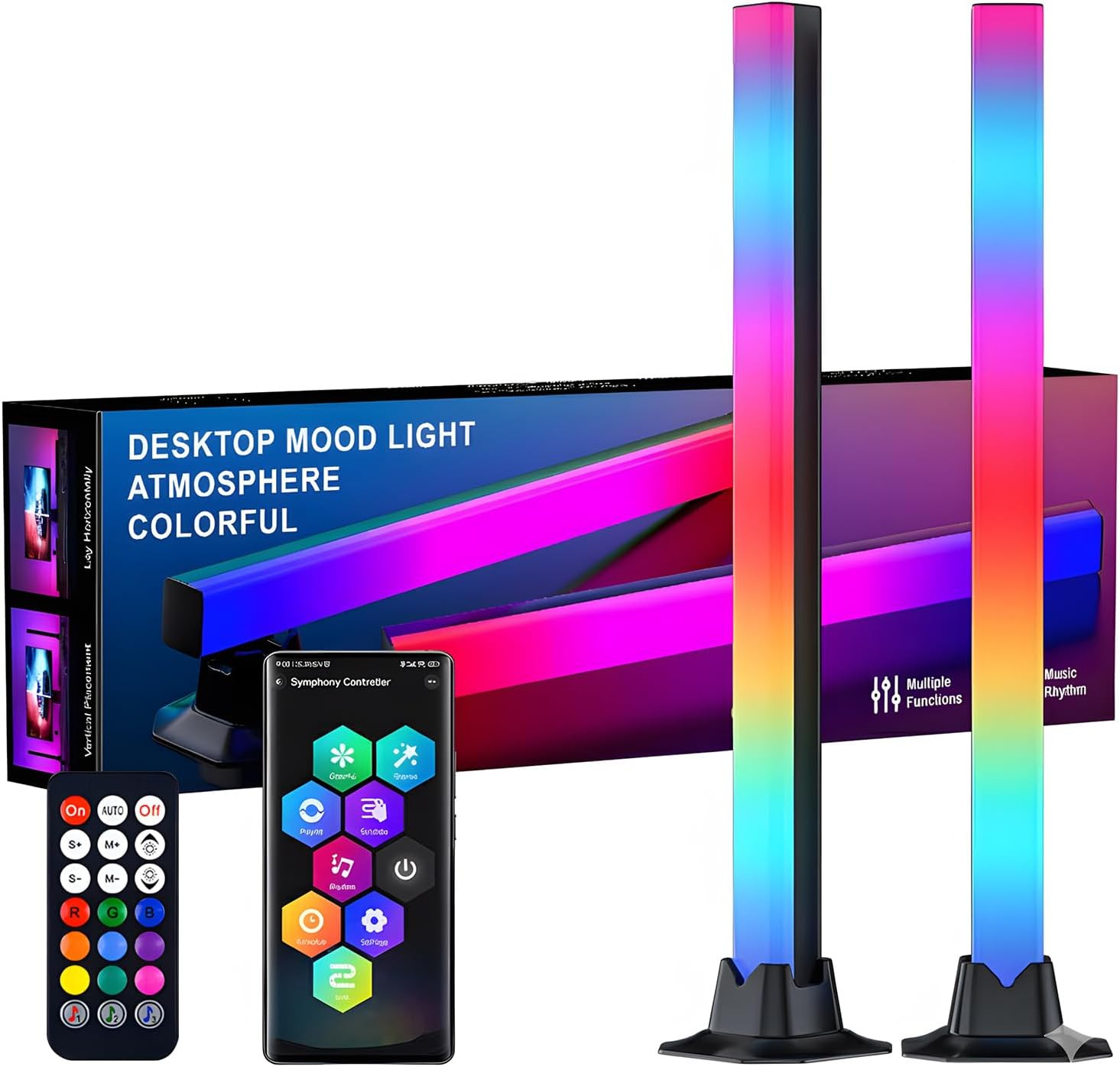 Lampe Gaming RGBIC 42Cm pour Ambiance Setup Joueur et Rétroéclairage TV