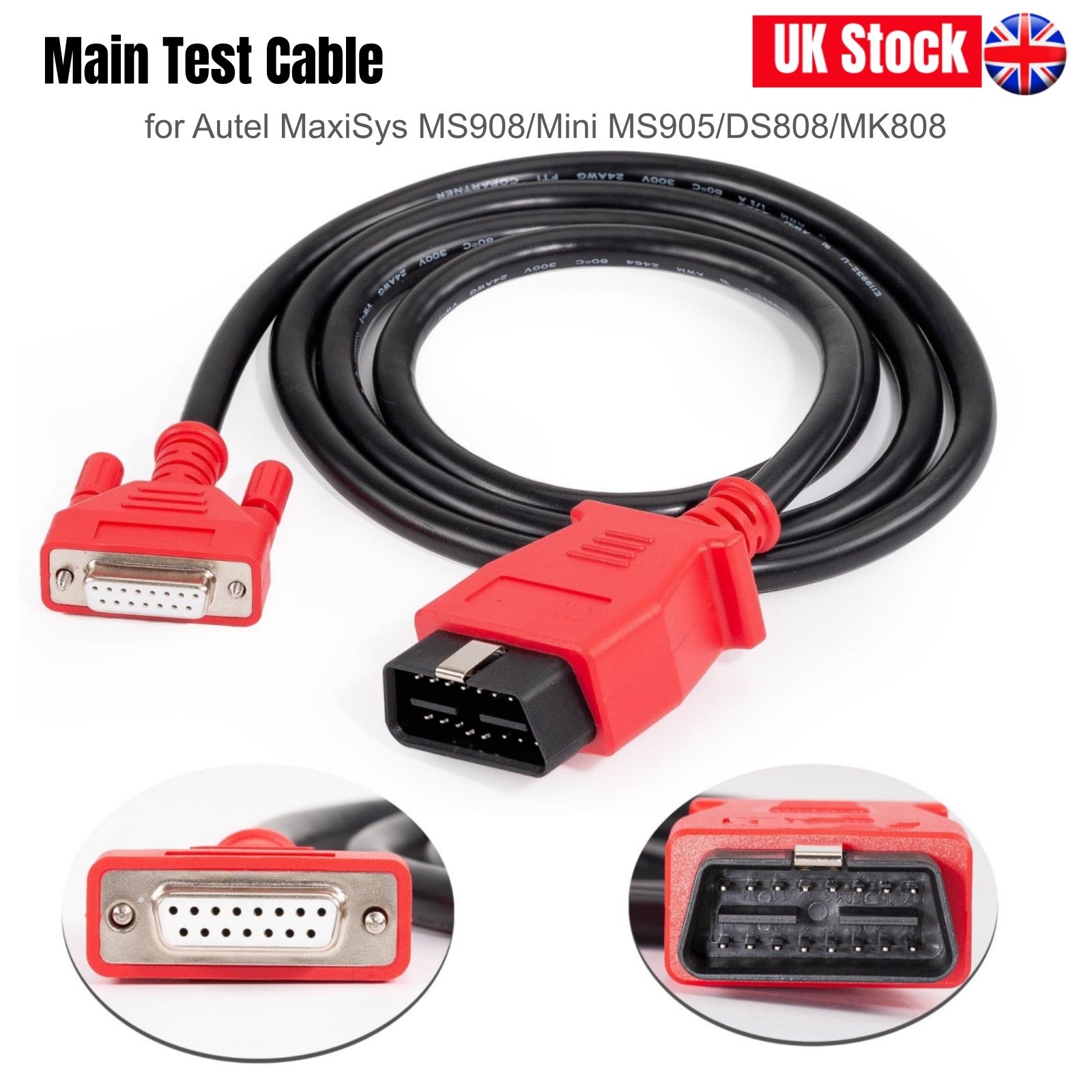 16 Pin Main Test Cable OBD2 Diagnostic Test Cable For Autel MaxiSys MS908/MS905