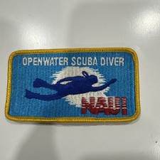 Vintage NAUI OPENWATER SCUBA DIVER Ocean Diving Embroidered Sew-On Patch