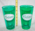 2 Merlotte's Bar and Grill Green Pint Beer Glasses from True Blood 2011 HBO Inc — photo 7