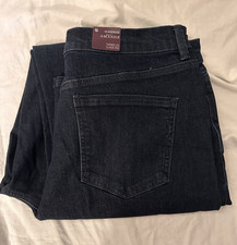 Gloria Vanderbilt Classic Fit Dark Blue Denim Women's Jeans, 5-Pocket, Size 18
