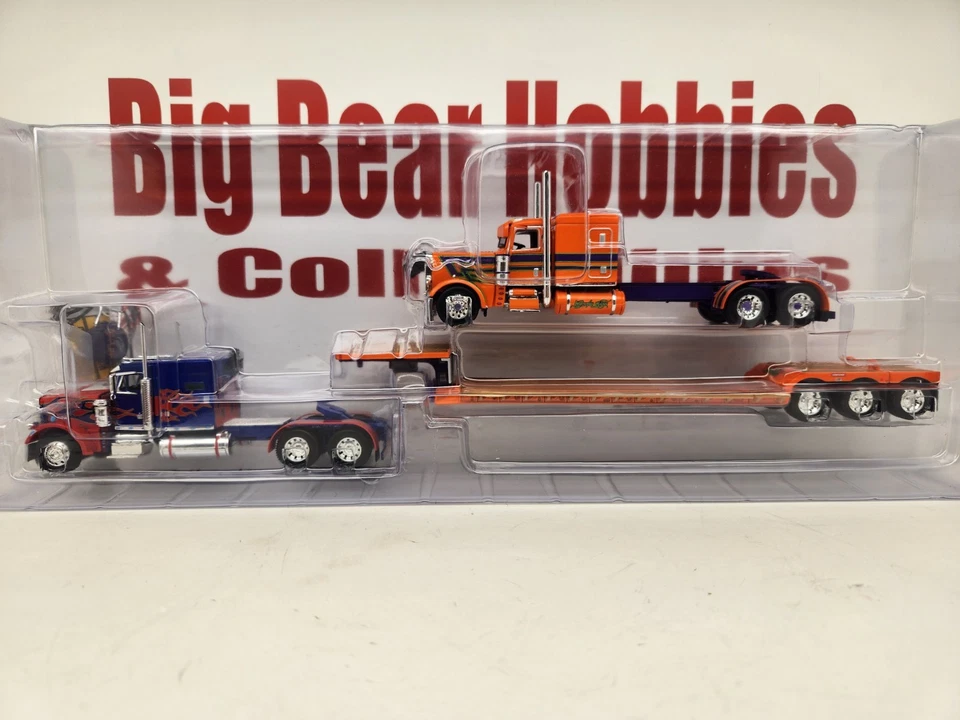 1/64 DCP #60-2140 "Sadie Rae" 2 Tractors and 1 Trailer all In One Clam Shell Set - Image 3 of 4