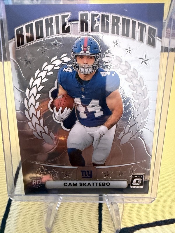 Panini 2025 NFL Rookie 2-Card Lot Skattebo/ Hampton Optic Topps #9 #109