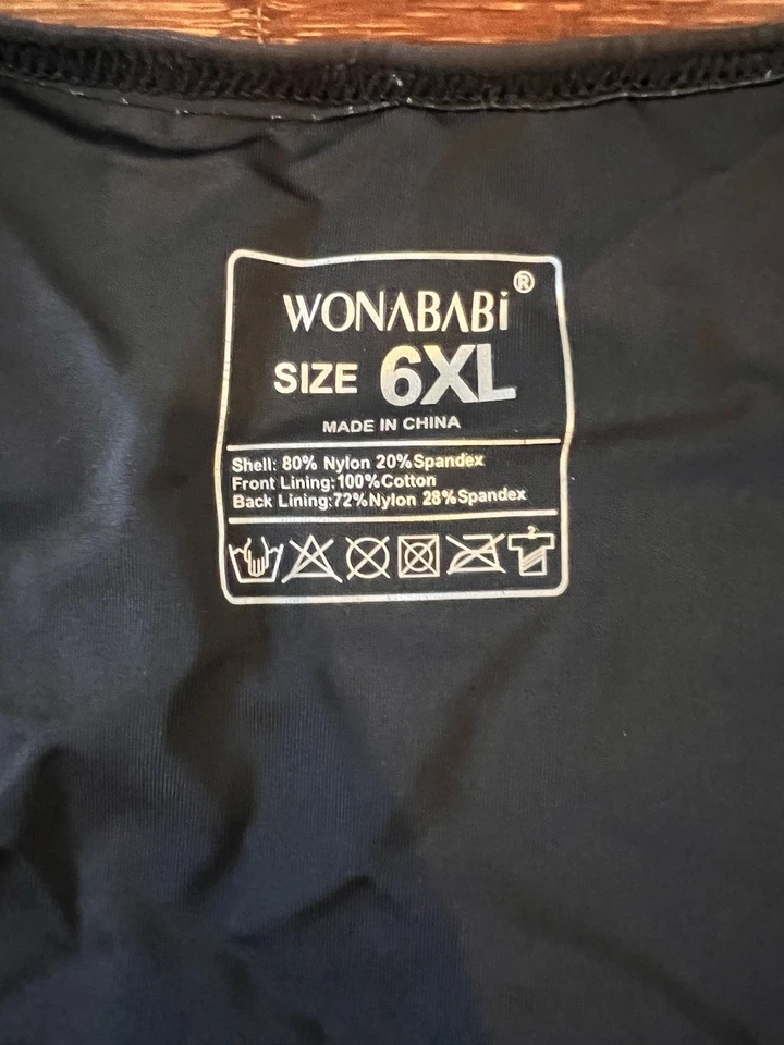 Wonababi Flat Pro Chest Binder with Both Side Zipper Black size 6XL - Image 2 of 4