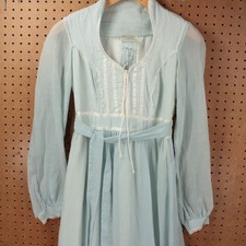 GUNNE SAX lace crochet layered maxi dress sz 9 tag vtg 70s usa made boho prairie