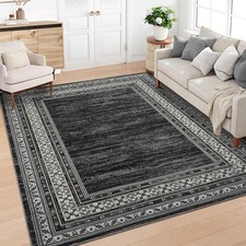 Soft Pearl Velvet Rug for Living Room 8x10 Fo...