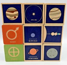 Uncle Goose Planet Blocks - Made in The USA - Educational Wooden Blocks Space
