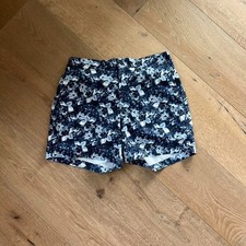 Abercrombie Fitch Floral Swim Trunks Size L Navy/White Great Condition