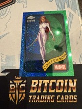 Colleen Wing 2025 Topps Chrome Marvel Blue & Green Shimmer Refractor 060/199 #47