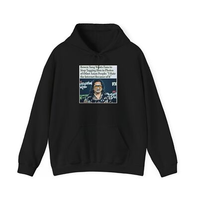 Bowen Yang Graphic Print Art Long Sleeve Unisex Heavy Blend  Hooded Sweatshirt