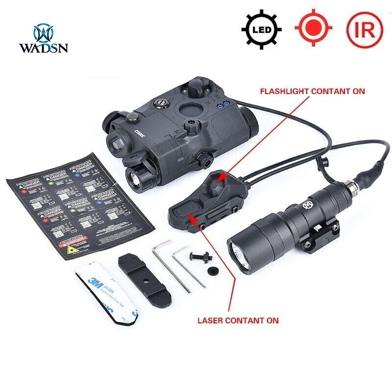 WADSN Tactical PEQ 15 Red Green Blue IR Laser Picatinny M300