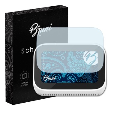 Bruni 2x Folie für Xiaomi Mi Smart Clock Schutzfolie Displayschutzfolie