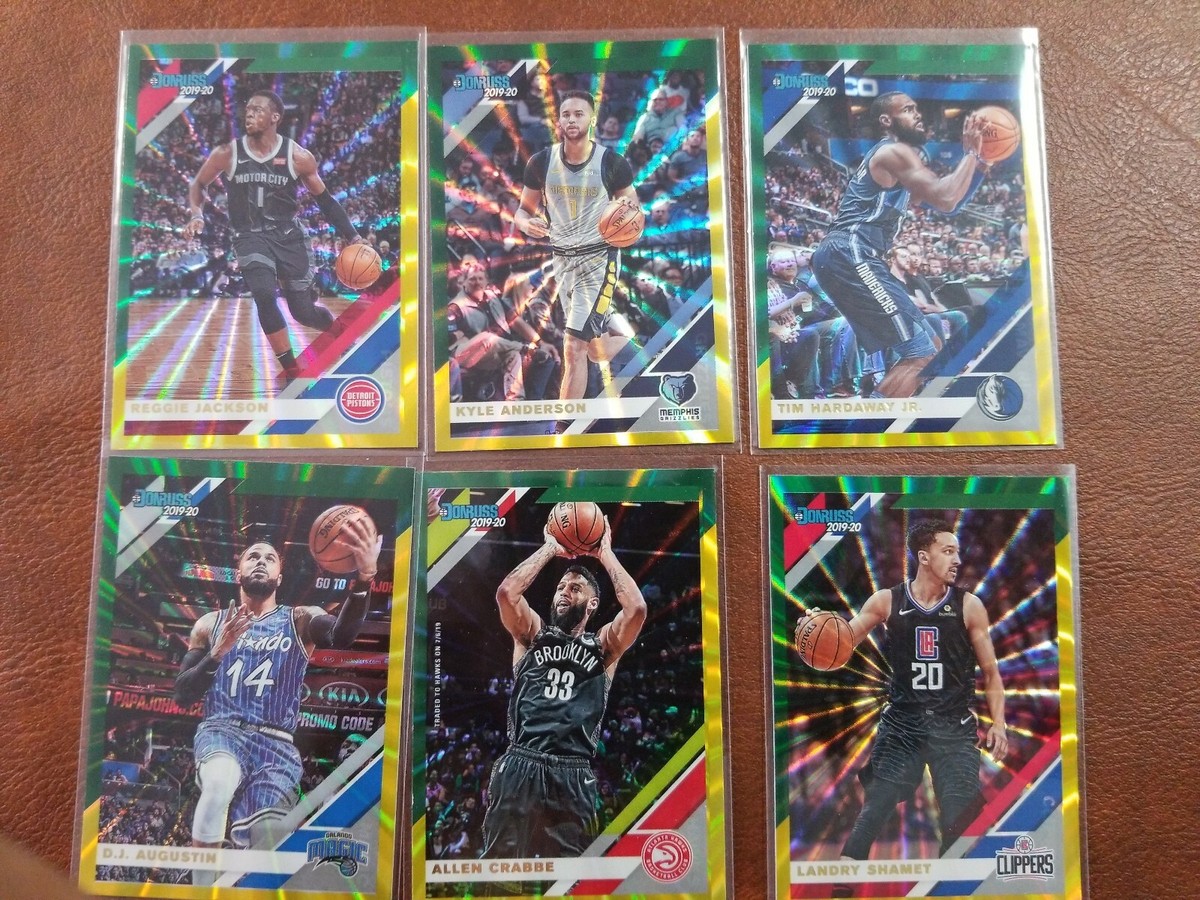 2019-20 NBA Donruss Green Yellow Holo Laser Augustin Magic