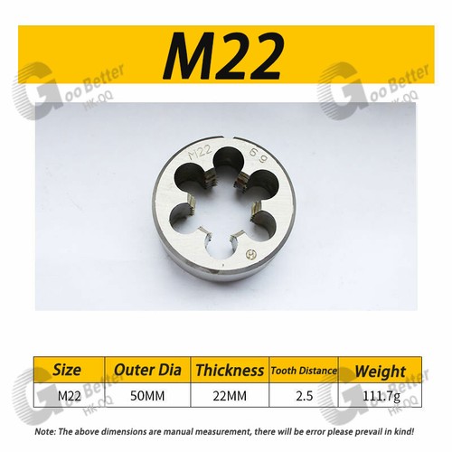 Bearing steel Circular Die M3/M4/M5/M6/M7/M8/M9/M10/M12/M14 to M30 - Top Quality - Picture 19 of 24