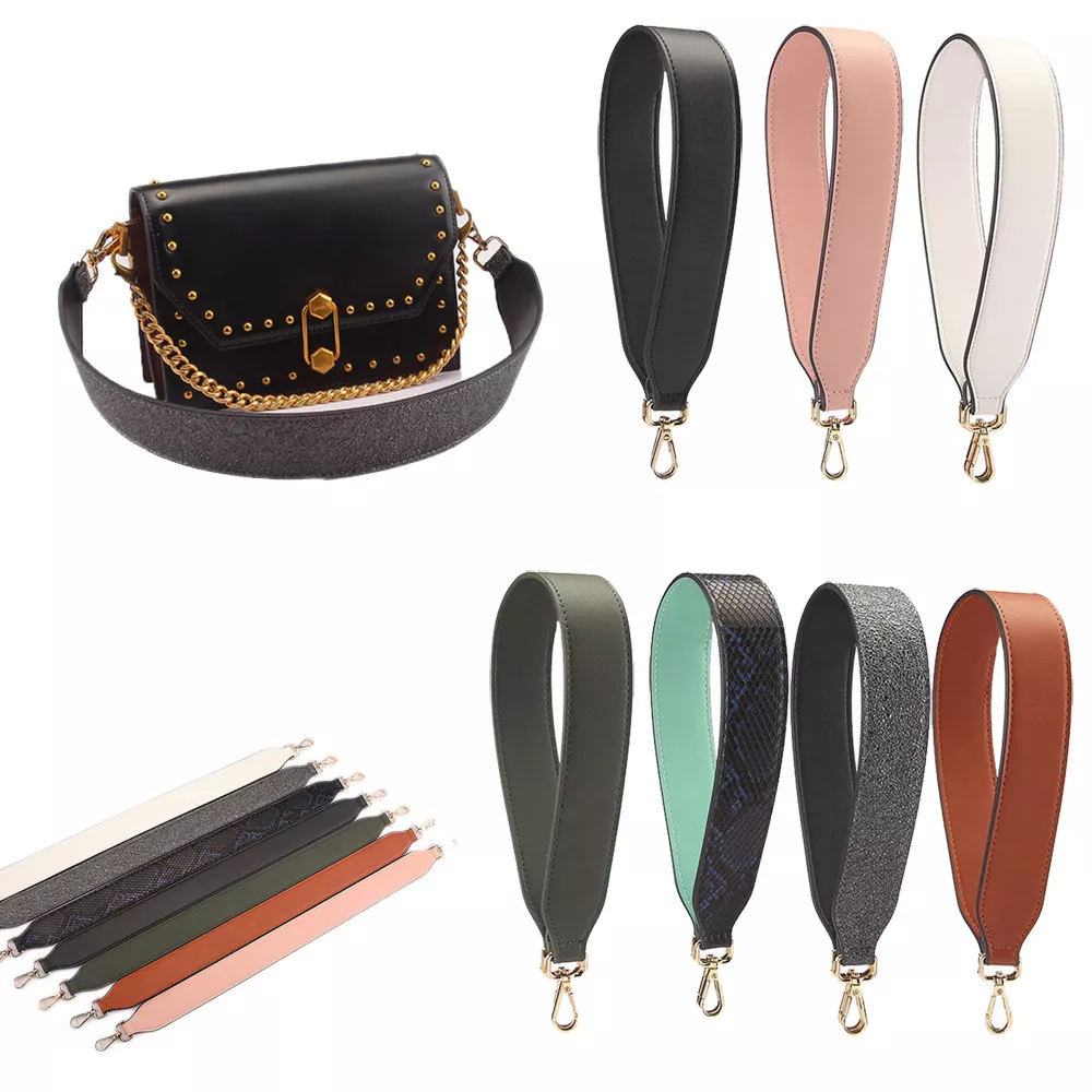 Clip On Replacement Leather Short Shoulder Handbag Purse Handle Straps For Women