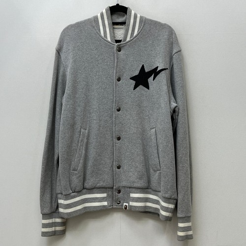 BAPE OG BapestaVarsity Jacket Gray Nigo Era Size M - 第 1/15 張圖片