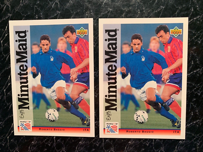ROBERTO BAGGIO 1994 Upper Deck World Cup Soccer Minute Maid ITALY