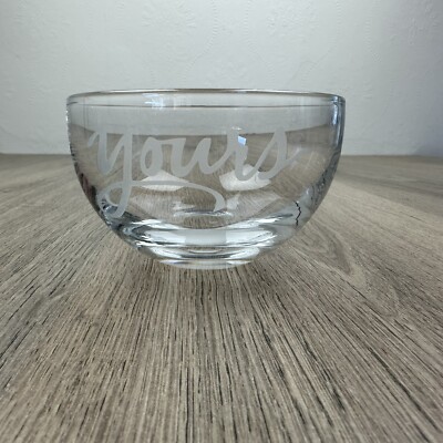 Kate Spade Glass Bowl  Yours  Lenox 10cm x 6cm EUC 