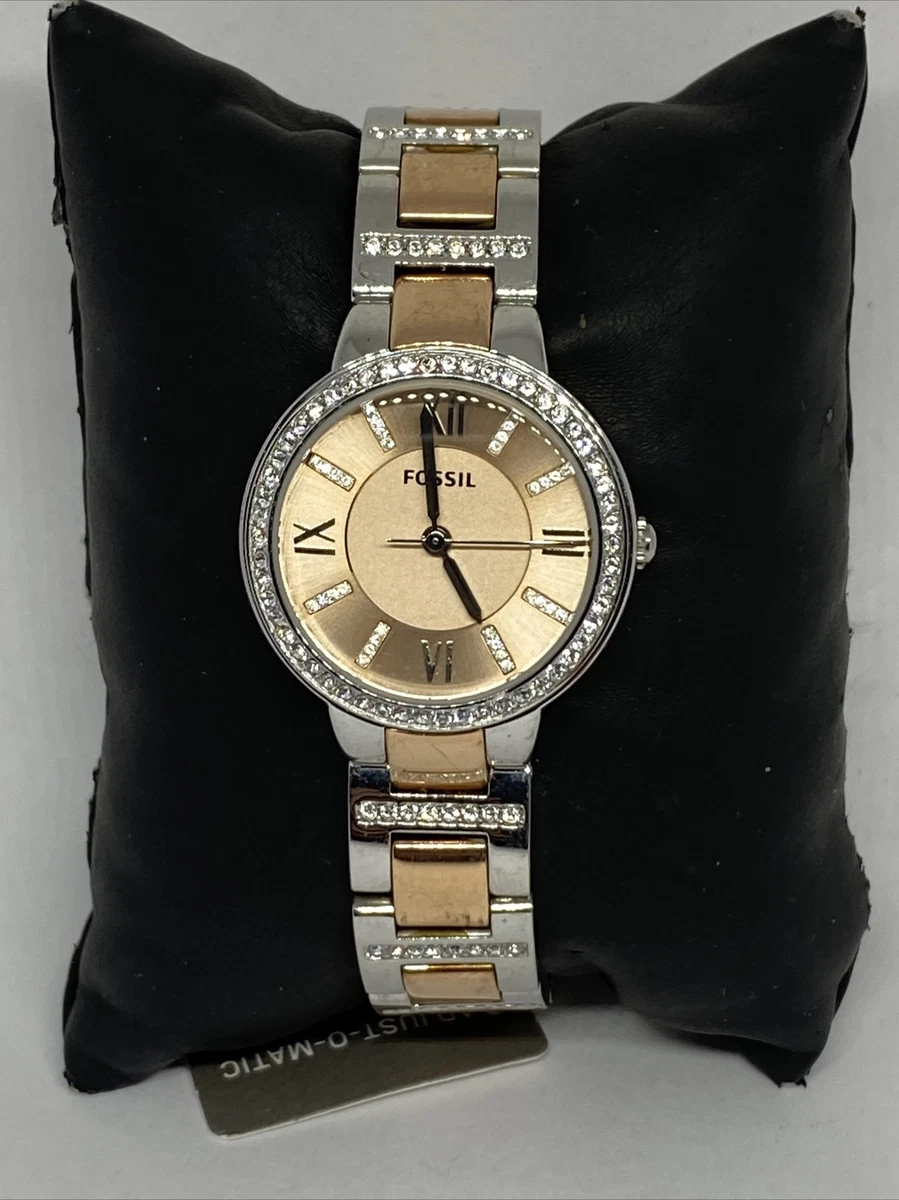 Fossil Virginia ES3405 Women s Stainless Steel Analog Dial Quartz Watch MP345 eBay