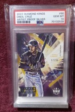💥 ONEIL CRUZ 2022 Diamond Kings Artist's Proof Silver /99 RC #90 ROOKIE PSA 10