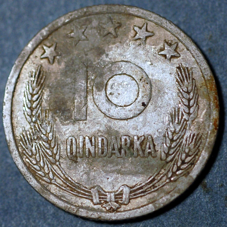 Albania 10 Qindarka 1969 25th Anniversary of Liberation KM# 45 - Image 2 of 2