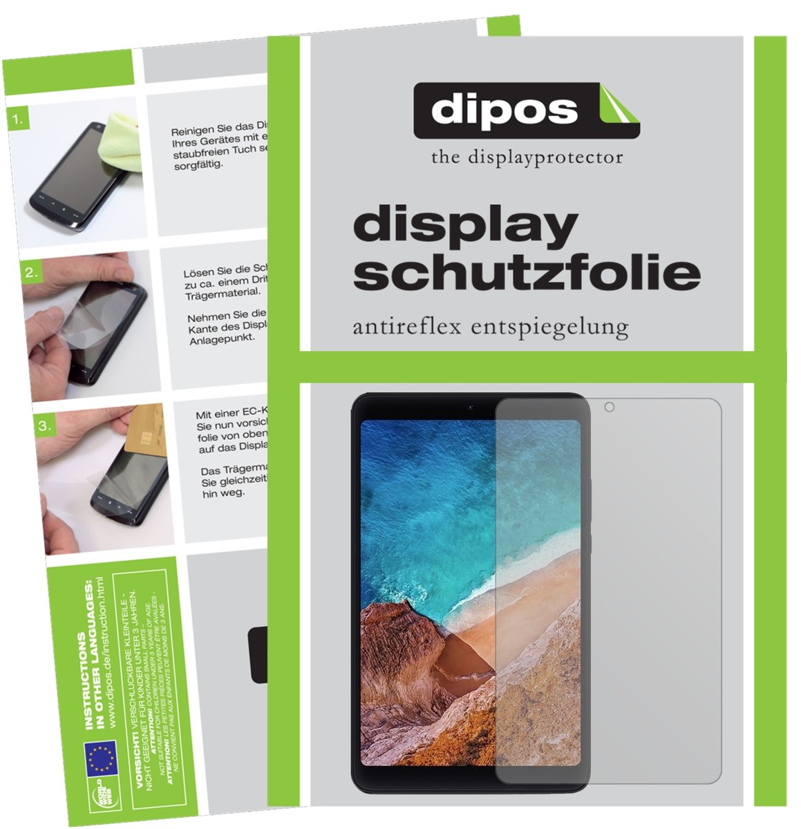 Dipos Pellicola Protettiva Antiriflesso Per Lenovo Tab 3 7 Plus (Confezione Da 2) - Made In Germany