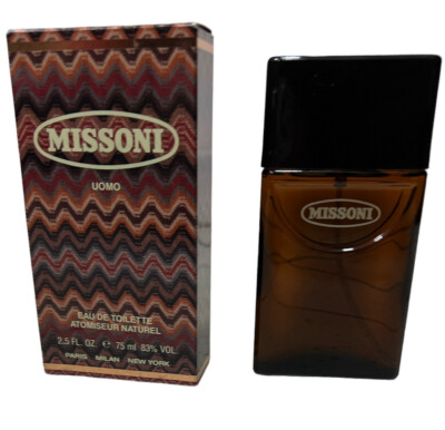 MISSONI HOMME EAU DE TOILETTE SPRAY 75 ML HERREN PARFÜM SEHR SELTEN VINTAGE 