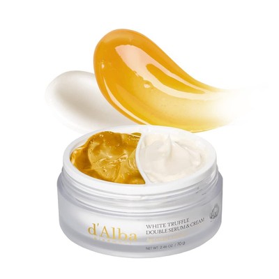 d'alba Italian weiß Truffle Double Serum & Cream anpassbare 2-in-1-Intensivpf...