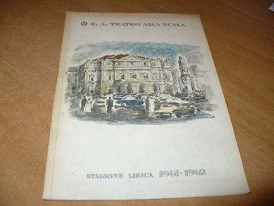 TEATRO ALLA SCALA LYRISCHE SAISON 1961-62 BALLETTE LA SILFIDE ALLEGRO BRILLANT