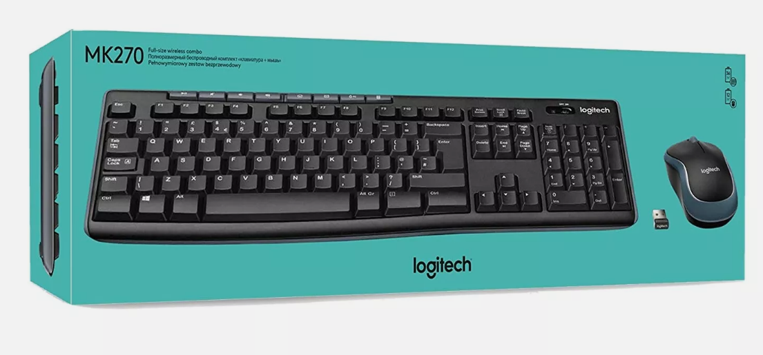 Wireless black keyboards and mouse Logitech