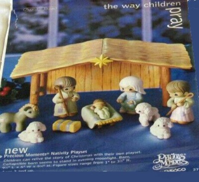 Vintage Krippe ''Precious Moments'' Enesco - NEU - RARE in ungeöffneter Box - 2002