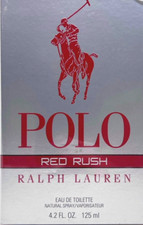 RALPH LAUREN POLO RED RUSH EAU DE TOILETTE SPRAY MEN 4.2 Oz / 125 ml BRAND NEW 