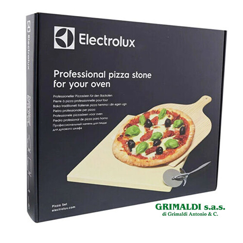 PIASTRA PIETRA FORNO IN TERRACOTTA REFRATTARIA CON PALETTA E ROTELLA PER  PIZZA | eBay