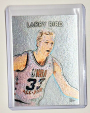 Larry Bird Limited Platinum Plated Artist Signed East All-Stars Trading Card 1/1