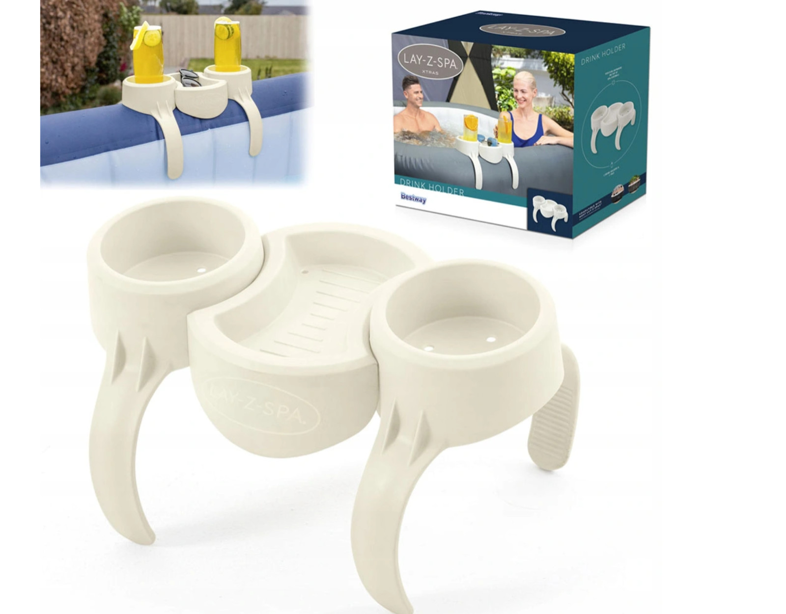 Bestway 60306 Lay-Z-Spa Whirlpool Drink Holder Snack Holder 2 Drinks