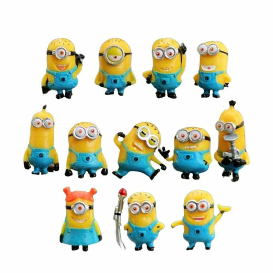 12/24/36pcs Mini Minions Despicable Me Figure Toy Micro Landscape Kids Toy Gifts - image 2 of 4