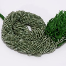 Green Apatite Gemstone Round Israel Cut Beads 2.5X2.5 mm Strand 13" EB-187