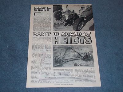 1935-40 Ford Heidt's Super Ride II Front End Install Article How-To Tech Info