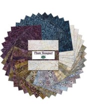 Essentials Jewels By Wilmington Prints - Plum Bouquet Batiks 5 Karat/Charm