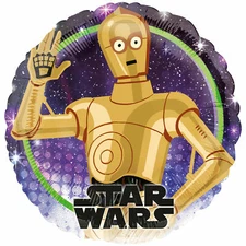 Star Wars C-3PO Foil Helium Balloon Party Event Decoration