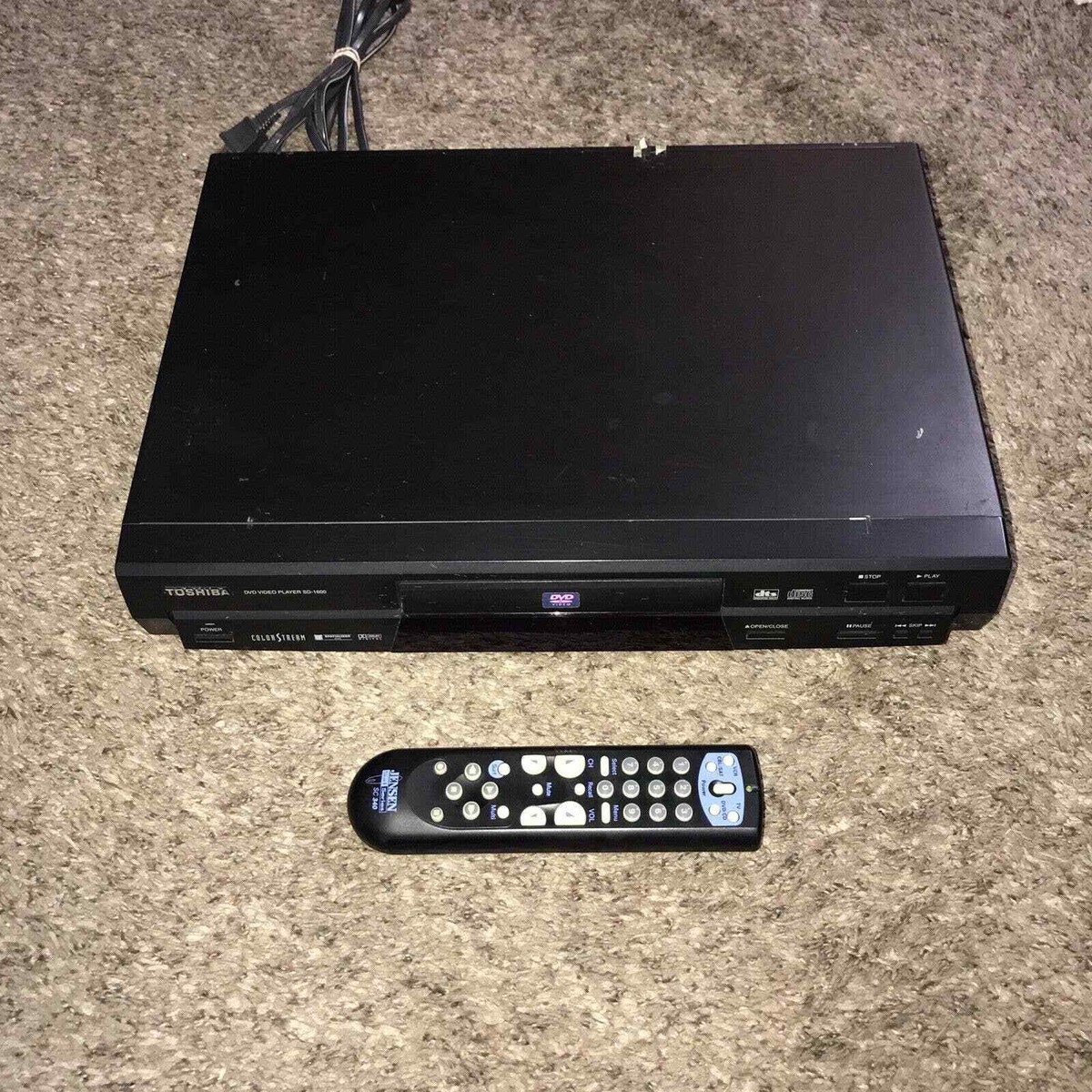 Toshiba SD-1600 DVD Player with Remote 22265410325| eBay