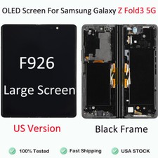 LCD Display For Samsung Galaxy Z Fold3 F926U Inner OLED Black Frame Touch Screen