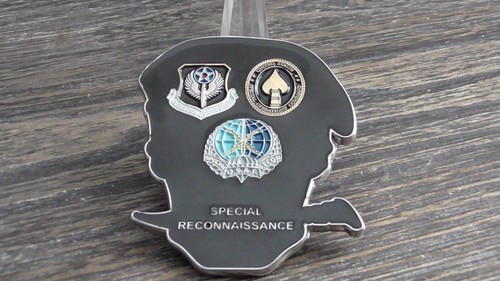 USAF SOCOM AFSOC SR Air Force Special Reconnaissance Skull Challenge Coin - Bild 6 von 9