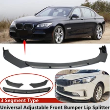 Add-on Universal Fit For BMW 7Series 750 2013-2015 Front Bumper Spoiler Splitter