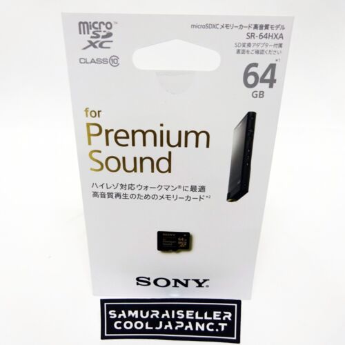 Sony micro SDXC 64GB CLASS10 for Premium Sound SR-64HXA Japan Import NEW - Afbeelding 1 van 3