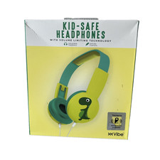 Vibe kids headphones with volume limiting technology DINOSAUR Theme SOFT CUSHION