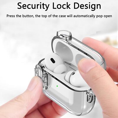 Fr AirPods 4 (2024)/AirPods Pro Full Body Clear Case with