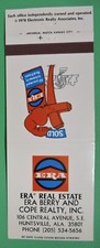 1978 ERA REAL ESTATE MATCHBOOK COVER-ERA BERRY AND COPE REALTY-HUNTSVILLE AL
