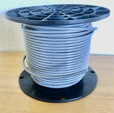 10ft - 22awg/4c 4 conductor Double-Shield Stranded Wire Cable - Gray - NEW